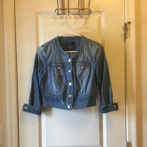 White House Black Market Blue Jean Jacket